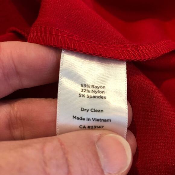 Talbots red sleeveless sheath dress size 6 NWT - Picture 8 of 14